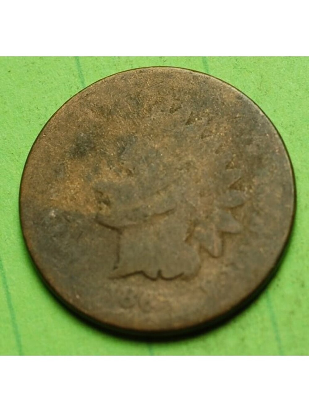 W916 1865 Indian Head Cent Penny 1c - Check Out Our Other Listings!!